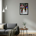 Logan Stankoven & Jordan Staal Hurricanes 2025 Playoffs - Framed Canvas - 22" x 31"-Ready to hang - arrives fully assembled