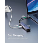 UGREEN Revodok 7-in-1 4K HDMI USB-C Hub-Overall Dimensions: 5.49"H x 0.63"W x1.75"D