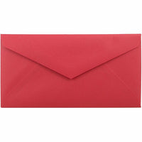 JAM Paper Enveloppes Brite Hue en papier recyclé à fermeture gommée, 3 7/8 x 7 1/2 po, rouge festif, paquet de 1000-Rouge festif