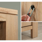 Sauder Newberry Lane Storage Wall - Khaki Pine-Dimensions: 47-1/4"  W x 14-3/4"  D x 70-1/4"  H