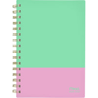 Mead 2026-27 Two-Tone Weekly/Monthly Planner - 8½" x 6" - Watermelon - Bilingual-15 months: July 2026 - September 2027 + 3 monthly spreads of October, November and December