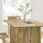 Modway Amistad 60" Wood Dining Table - Oak-Assembly Required