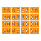 Pendaflex A-Z Light Orange End Tab Filing Labels - C - 240 Pack-Compatible with DataFile L8701 series labels