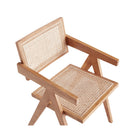 Manhattan Comfort Hamlet 19.67" Industry Chic Dining Arm Chair - Nature - Set of 2-10