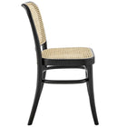 Modway Winona Wood Dining Side Chair - Black-Weight Capacity: 330 lbs.