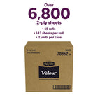 Royale Velour Toilet Paper - 48 Rolls-The Royale brand is part of an organization that plants millions of trees annually in responsibly managed forests, with a billion trees planted since 1957 and counting