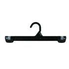 Eddie's - Cintres inférieurs de 12" avec clips de poussée et crochet en plastique - Noir - 200/paquet-Suspension inférieure avec pinces de poussée et crochet en plastique