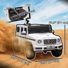 Aosom 12V Mercedes-Benz G500 Kids Electric Ride-On Car - White-2 mode drive, manual and remote control 