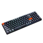 Adesso EasyTouch 1200 Compact RGB Mechanical Keyboard – 100-Key, Wired/Wireless/Bluetooth, QMK/VIA, Red Switches, Copilot Key-Multi-OS Compatibility: Supports Windows, macOS, and more with OS-switching functionality
