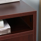 HOMCOM Vertical Filing Cabinet with Drawer Wheels - Espresso-The compact file cabinet is suit for home, office and more
