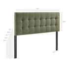 Modway Lily Upholstered Full Size Headboard - Leaf-Full Size Headboard