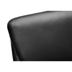Monarch Specialties 7344 Ergonomic Leather-Look Office Chair - Black-Product dimensions: 25.5 in. W x 28.5 in. D x 44.5-48.25 in. H, seat height: 18-21.75 in., weight capacity: 300 lb