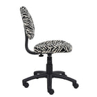 Nicer Furniture - chaise de travail en microfibre - zèbre-Cette chaise est disponible en imprimé zèbre.