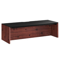 Modway Kinetic 49" Wall-Mount Office Desk - Black Cherry-Wall-Mount Office Desk