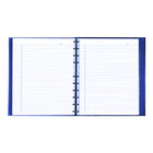 Blueline MiracleBind Hardcover Notebook - 11" L x 9-1/16" W - Indigo Blue - 150 Pages-Self-adhesive tabs