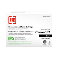 Tru Red - Cartouche de toner remise à neuf - Canon 137 Noir - Rendement standard-Rendement : jusqu'à 2400 pages