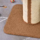 PawHut - Arbre à chat avec tapis en sisal, poteau à griffer, coussin de lit, marron-Le design à plusieurs niveaux satisfait le désir de grimper de votre animal 