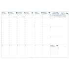 Quo Vadis - 2026 Prenote Agenda Semainier - 8.25 po x 11.75 po - couleurs variées - Anglais-Reliure cousue
