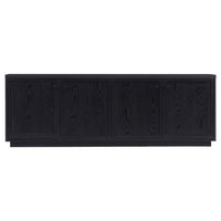 Hudson&Canal Ormond TV Stand for TV's up to 75" - Black Grain-A transitional design accommodates TVs up to 75" for your entertaining space