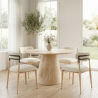 Zuo Equinox Armless Dining Chair - Oyster Grey/Natural - Set of 2-Chair Weight Capacity: Supports up to 330 lb