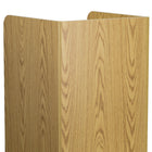 Flash Furniture â€“ Poubelle en bois pour déchets et plateaux avec couvercle, 36 gal, chêne-Dessus pour plateaux: 2,75 po haut.