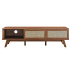 Modway Soma 60" TV Stand - Walnut-Sliding Doors