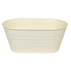 My Home My Living Oval Tin Containers 3-Piece Set - 10.5”W x 5.5”D x 4.75”H - Cream-Keeps everything neat and tidy 