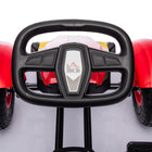Aosom - Go-kart à pédales pour enfants avec siège réglable, roues en caoutchouc - rouge-Fonctionne grâce à la puissance des pédales, favorisant l’activité physique et le développement des capacités motrices 