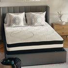 Flash Furniture - Matelas Capri Comfortable avec mousse de 12 pouces et à ressorts ensachés, double en boîte-À ressorts spiralés ensachés, de 10 pouces