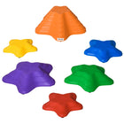 Outsunny Kids Balance Stepping Stones Stacking Obstacle Course 6-Piece Set-A fun active toy for children to develop their balance and coordination 
