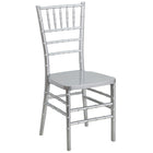Flash Furniture - Chaise empilable Chiavari série Hercule PREMIUM en résine, argent (LESILVER)-Capacité de poids de 1000 lb
