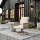 Zuo Biban Side Table - Natural/Grey-Maximum Weight Capacity: 35