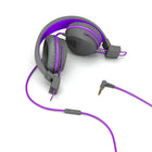 JLab Audio JBuddies Over Ear Headphones - Purple/Gray-Kid safe volume limiter at 85db