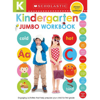 Scholastic Early Learners Jumbo Workbook - Grade Kindergarten-Provides practice in important Kindergarten learning areas such as pen control, sorting, math, and early phonics.