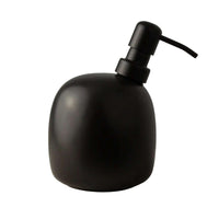 Happy Sinks Kiwi Ceramic Soap Dispenser - Matte Black-Materials: Ceramic, Stainless steel (for the pump)