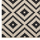 Modway Perplex Geometric Diamond Trellis Indoor/Outdoor Area Rug - 5 ft W x 8 ft L - Black/Beige-Stain Resistant / Easy To Clean