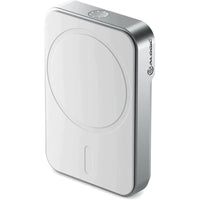ALOGIC Matrix Universal Magnetic 5000mAh Power Bank - White-5000 mAh Capacity