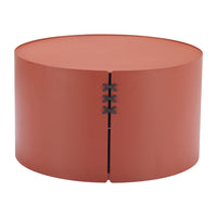 Zuo Bayu Coffee Table - Brown-Powder Coated Aluminum round shape tabletop