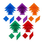 edxeducation Translucent Tactile Tangrams - Set of 35-Designed to last: These tactile shapes are made of durable plastic. And they can be easily cleaned with soap and water. They're designed to withstand years of home or classroom use