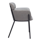 Zuo Bremor Dining Chair - Slate Grey - Set of 2-3 year limited warranty