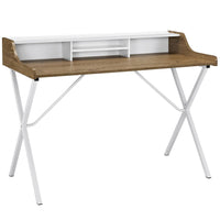 Modway Bin 47" Office Desk - Walnut-Contemporary student desk/table