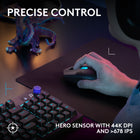 Logitech G305 X Superlight Wireless Gaming Mouse - Black-Tri-Mode Connectivity: Toggle between pro-grade Lightspeed wireless, universal Bluetooth for laptops and tablets, or a wired USB-C connection