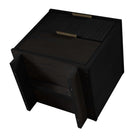 Manhattan Comfort Granville 18.11" Modern 2-Drawer Nightstand - Black-10