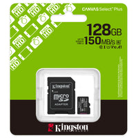 Kingston 128 GB microSDXC Canvas Select Plus G3 with SD Adapter-128 GB capacity