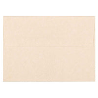 JAM Paper A6 Parchment Invitation Envelopes - 4.75" x 6.5" - Natural Recycled - 50 Pack -Colour: Natural / Tan, Envelopes feature a marbled parchment finish for an elegant touch