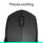 Logitech M280 Wireless Mouse - 3 Buttons - Black-Smooth Cursor Control: Experience precise tracking (up to 1000 DPI) and easy text selection with this wireless mouse for laptop, thanks to the improved Logitech Advanced Optical Sensor