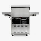 Kenmore - Barbecue au gaz à 4 brûleurs avec brûleur latéral de saisie - Tout en acier inoxydable-Puissance totale : 52 000 BTU.