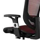 Staples - Fauteuil fonctionnel pivotant ergonomique en mailles Hyken - Rouge-Peut supporter jusqu’à 275 lb