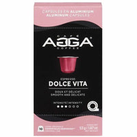 Agga Dolce Vita Nespresso Compatible Capsules - Light/Medium - 10 Pack-Compatible with Nespresso OriginalLine - Light/Medium - Capsule - Dolce Vita - Kosher - 10 / Box