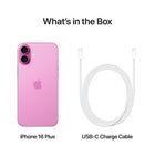 Apple iPhone 16 Plus 6.7" - 128 GB - Pink - Unlocked-Satellite Connectivity: If you don't have cell service or Wi-Fi, iPhone can connect to a satellite so you can send and receive messages and Tapbacks. In a severe car crash, iPhone can connect to emergency services when you can't